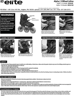 All Skates RD Elite Alpha 125mm Inline Skate