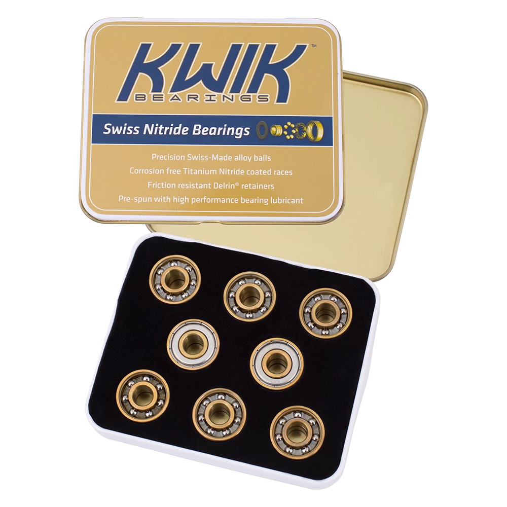 Reidell Skate Parts KwiK Swiss Nitride Bearings 3 Reidell Skate Parts KwiK Swiss Nitride Bearings