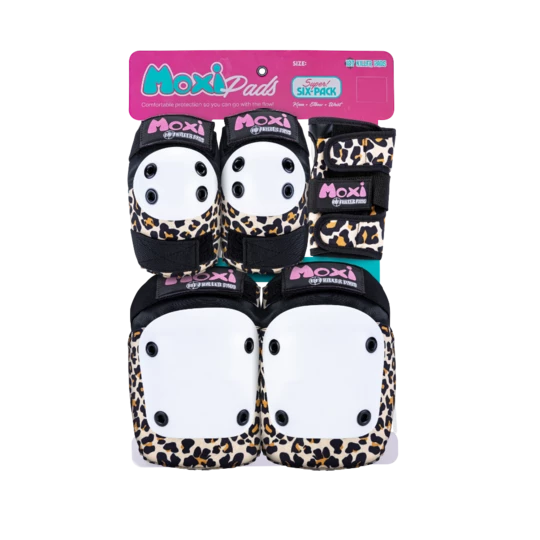 187 Killer Pads Safety Gear Moxi Leopard Pad Set 3 187 Killer Pads Safety Gear Moxi Leopard Pad Set